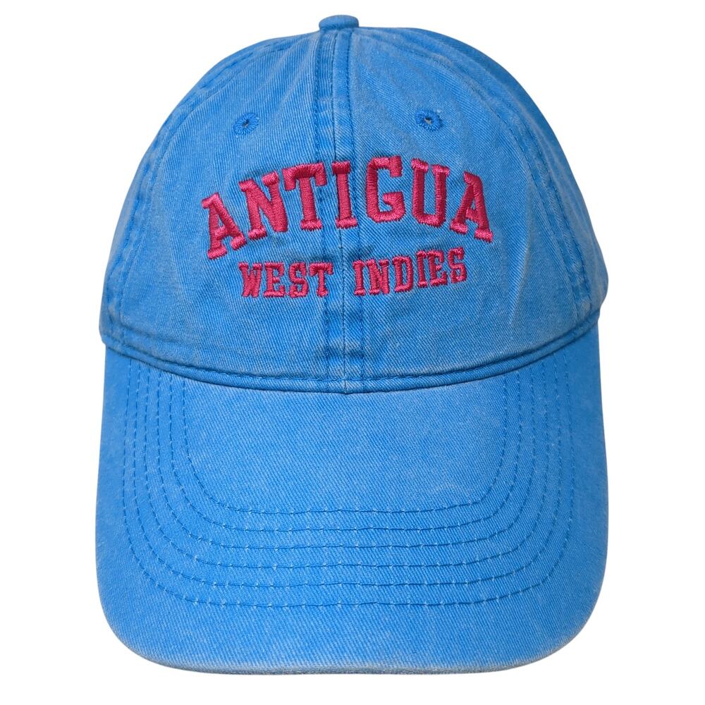 Antigua West Indies Strapback Hat Blue One Size Embroidered Kaufman